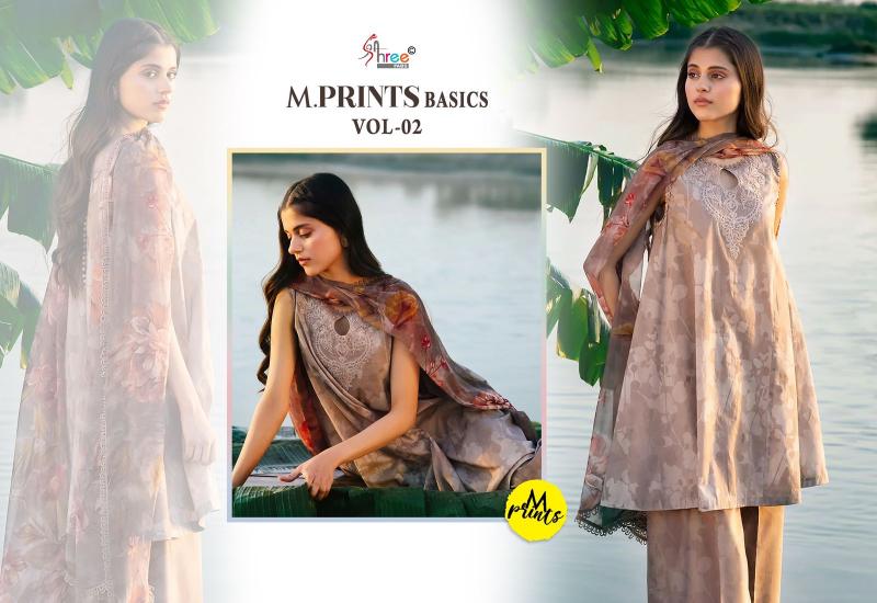 Shree M Prints Basics Vol 2 Cotton Dupatta Salwar Kameez Wholesale Catalog