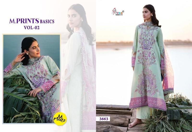 Shree M Prints Basics Vol 2 Cotton Dupatta Salwar Kameez Wholesale Catalog