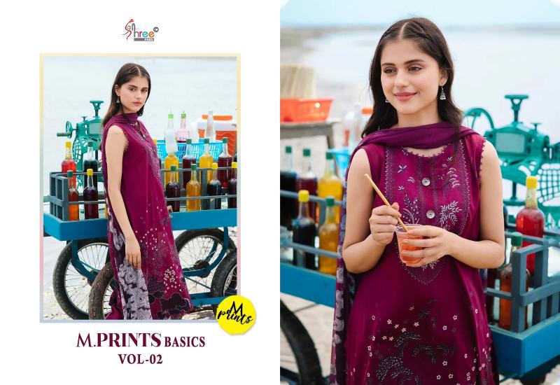 Shree M Prints Basics Vol 2 Cotton Dupatta Salwar Kameez Wholesale Catalog