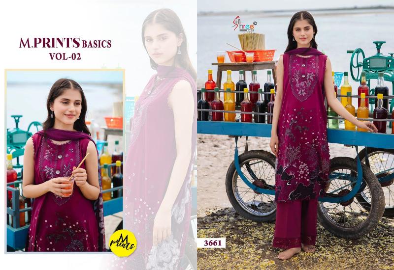 Shree M Prints Basics Vol 2 Cotton Dupatta Salwar Kameez Wholesale Catalog