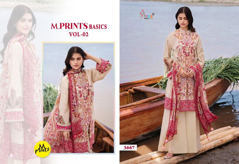 Shree M Prints Basics Vol 2 Cotton Dupatta Salwar Kameez Wholesale Catalog