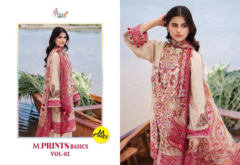 Shree M Prints Basics Vol 2 Cotton Dupatta Salwar Kameez Wholesale Catalog