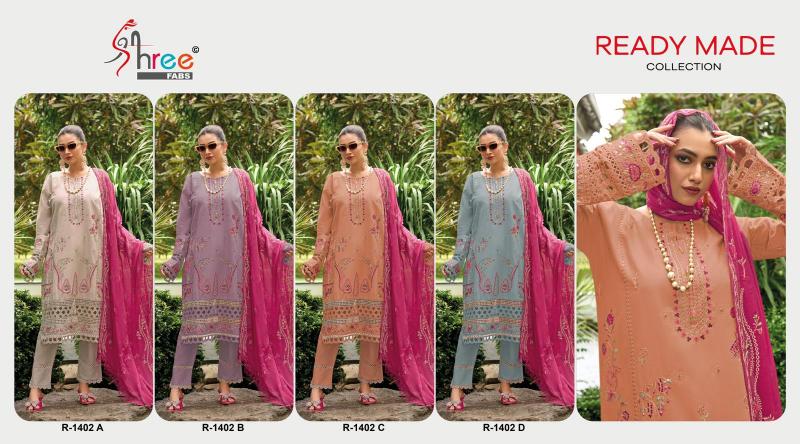 Shree R 1402 A To D Pakistani  Suits Wholesale catalog