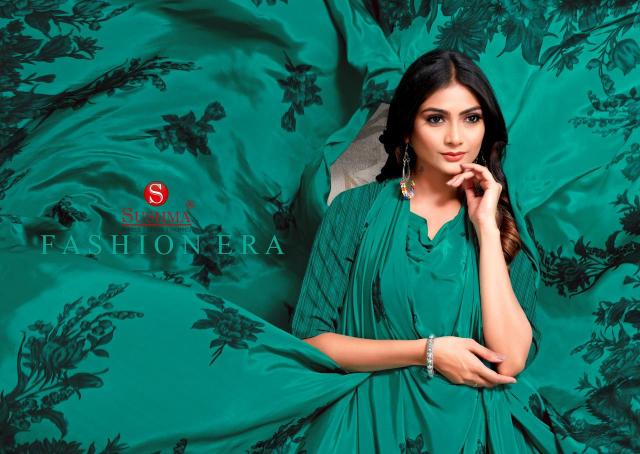 Sushma Fashion Era crape sarees Wholesale Catalog