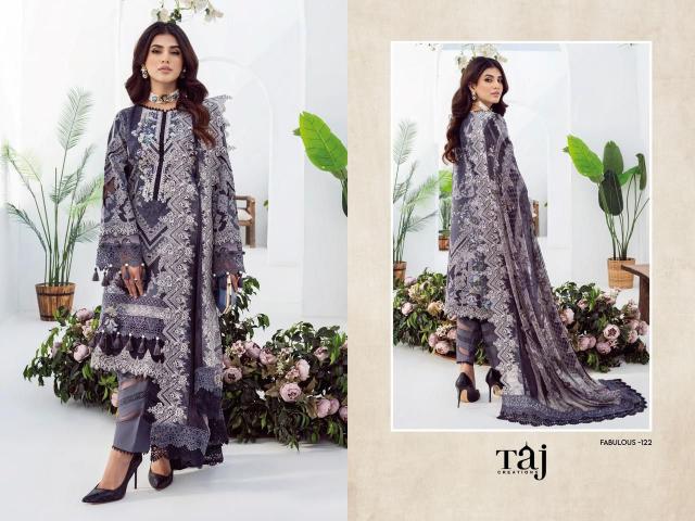 Taj 122 Cotton Dupatta Salwar kameez wholesale catalog