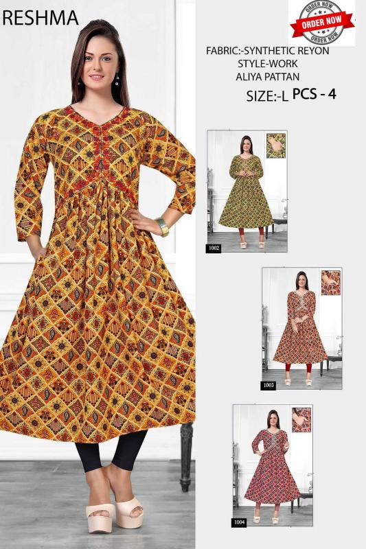 TRENDY RESHMA VOL.0.1 KURTI Wholesale catalog 