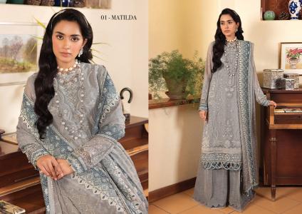 XENIA La mode Unstitch Luxury collection Original Pakistani Suits