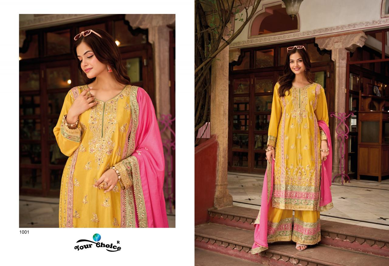 Your Choice Galaxy 4 Chinon Designer Salwar Kameez Wholesale Catalog