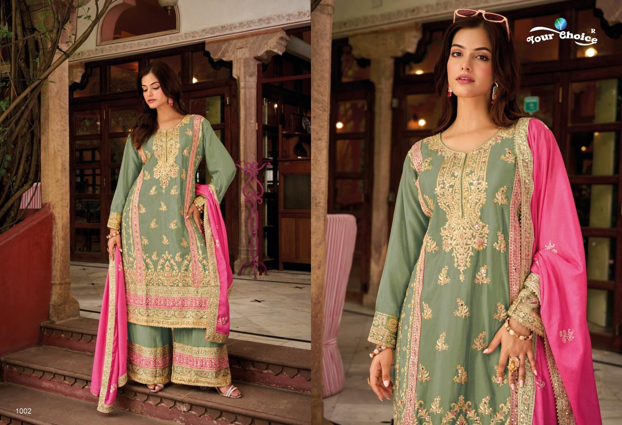 Your Choice Galaxy 4 Chinon Designer Salwar Kameez Wholesale Catalog