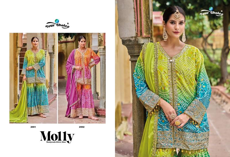 Your Choice Molly designer Salwar Kameez Wholesale Catalog