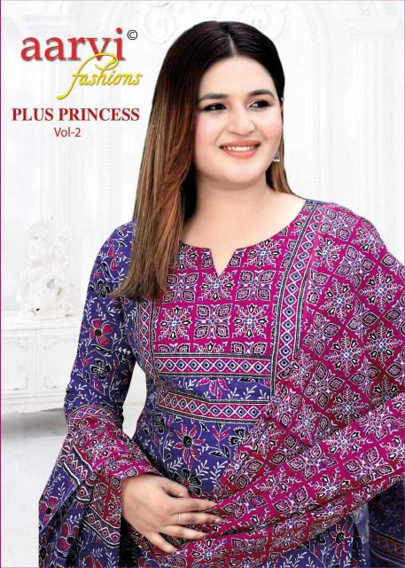 Aarvi Plus Princess Vol-2 – Kurti Pant With Dupatta - Wholesale Catalog