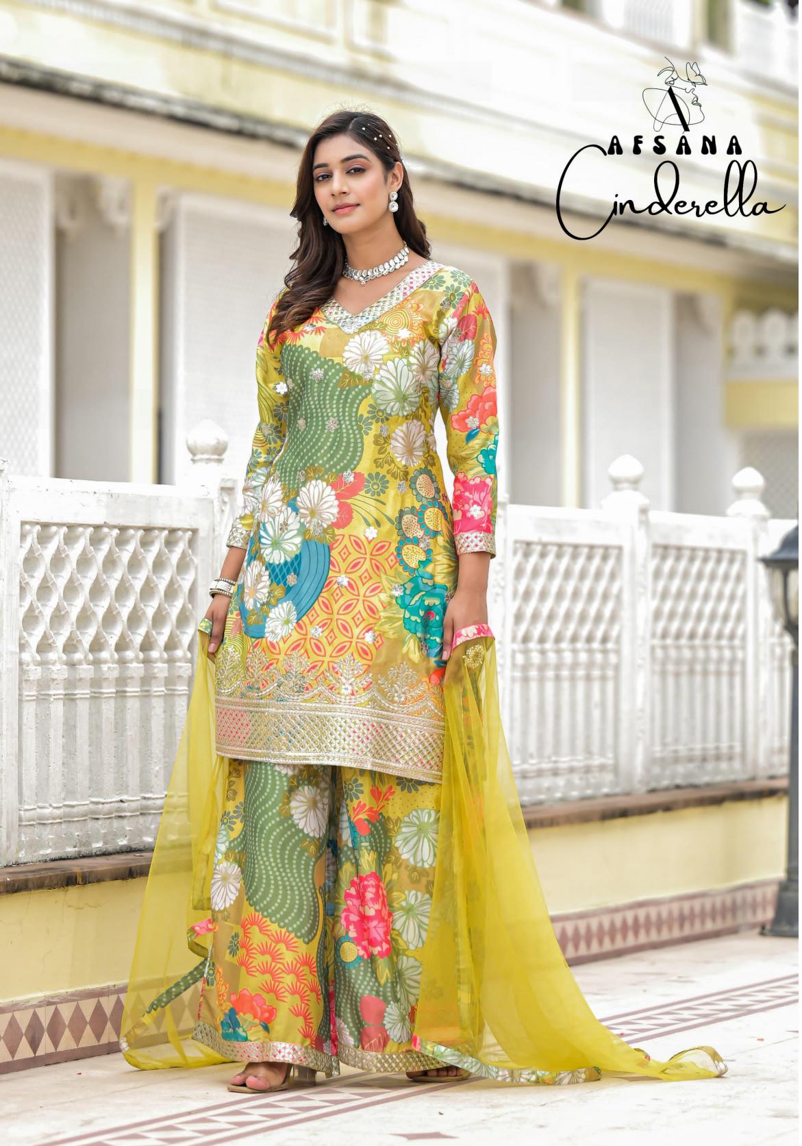 Afsana Cinderella super Digital print Wholesale Catalog