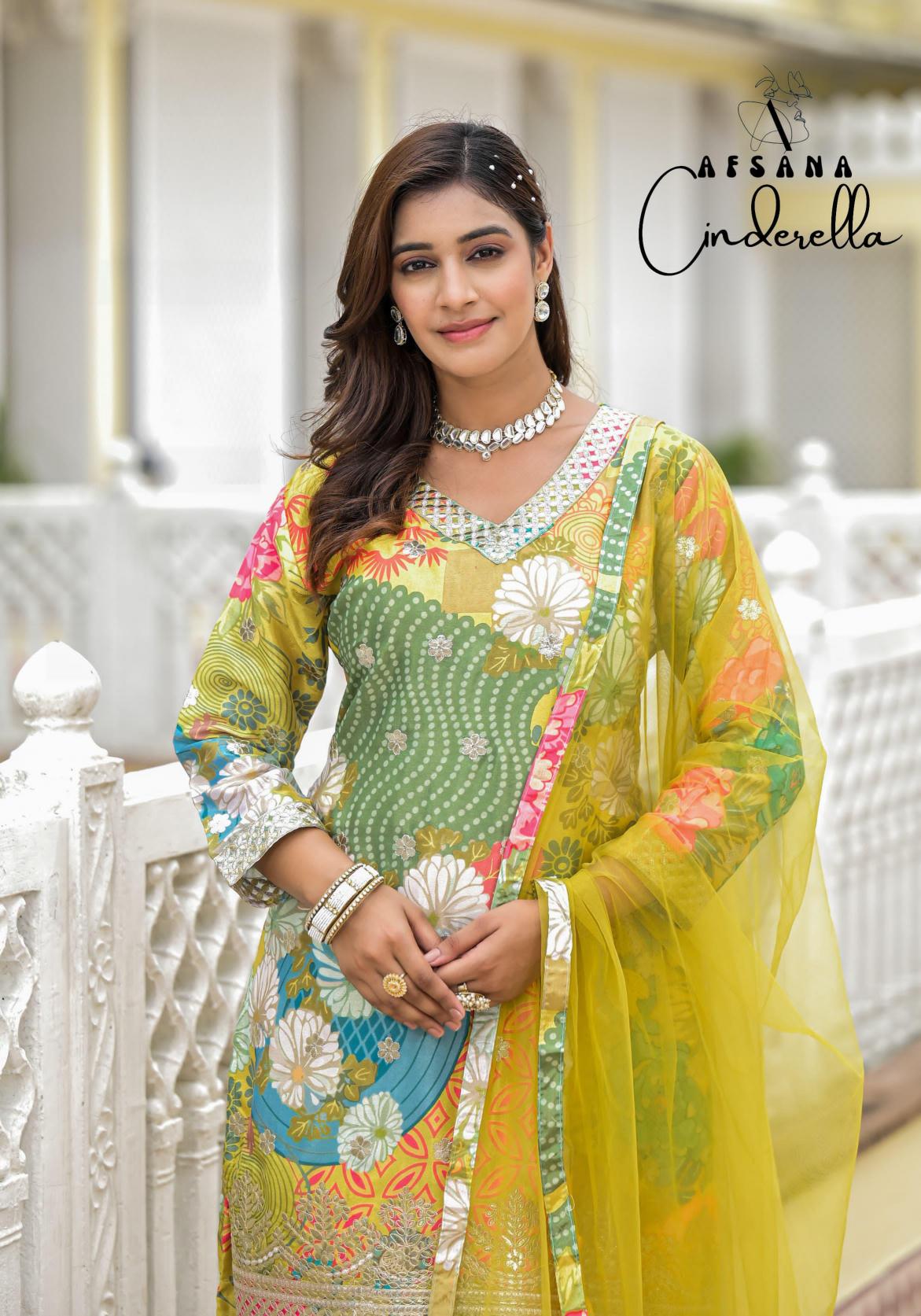 Afsana Cinderella super Digital print Wholesale Catalog