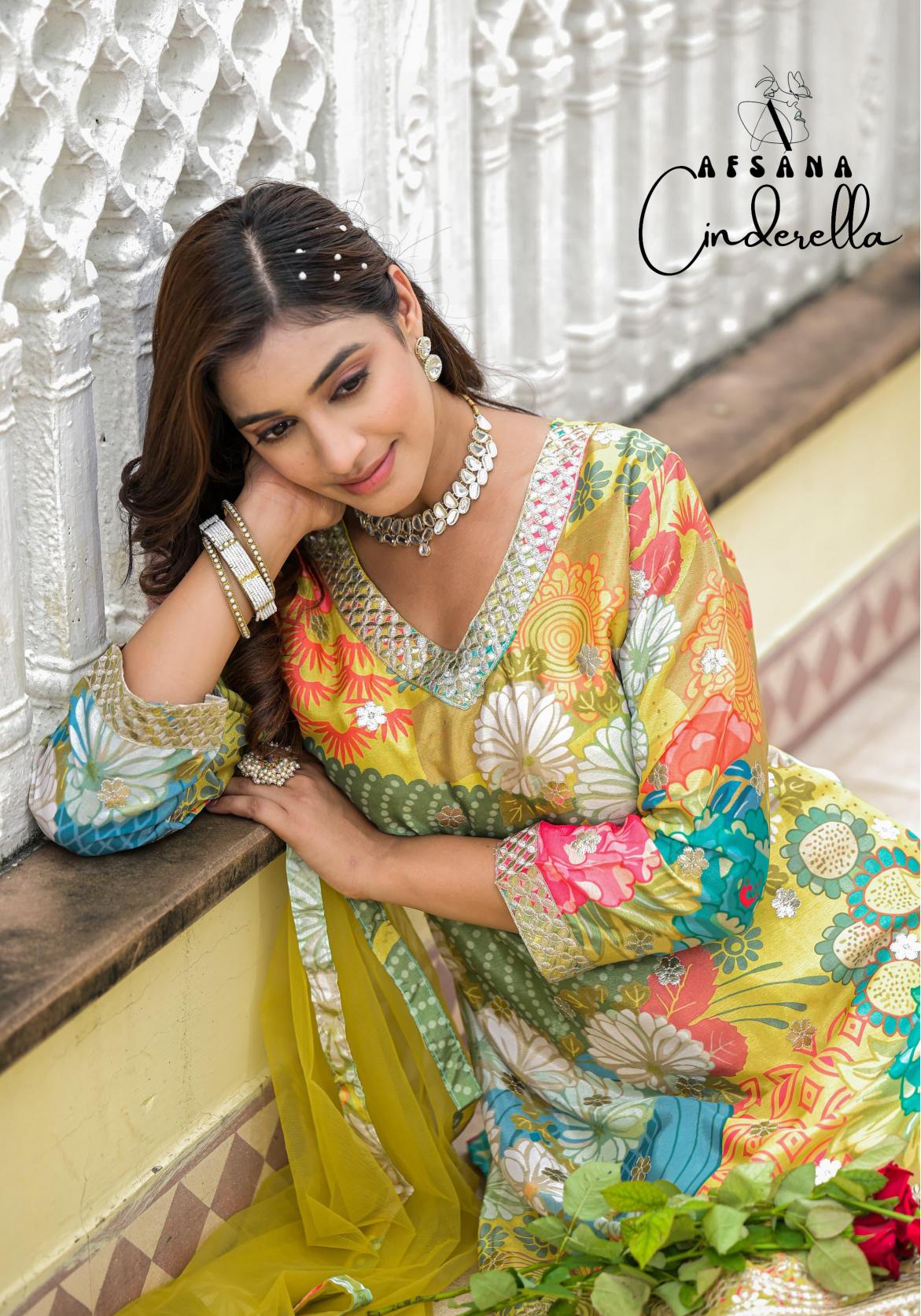 Afsana Cinderella super Digital print Wholesale Catalog