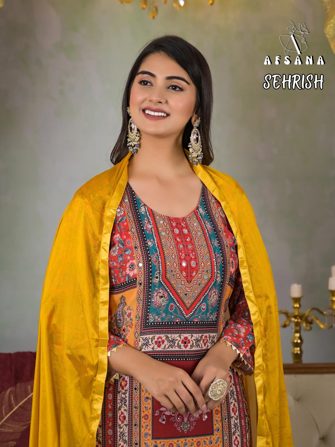 afsana Sehrish Pakistani Suits Online in Surat Wholesale Catalog