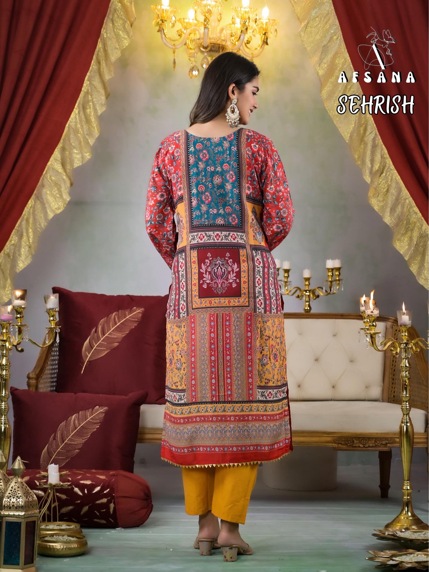 afsana Sehrish Pakistani Suits Online in Surat Wholesale Catalog