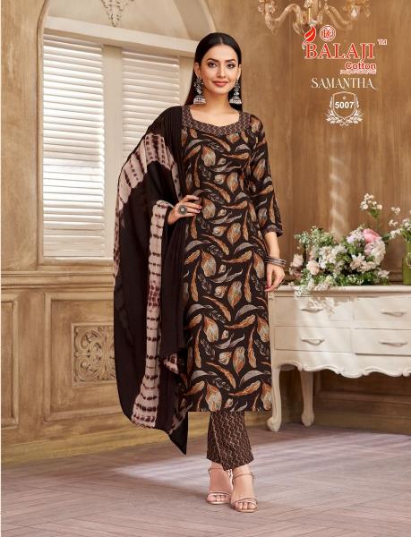 Balaji Samantha Vol-5 – Kurti Pant With Dupatta - Wholesale Catalog