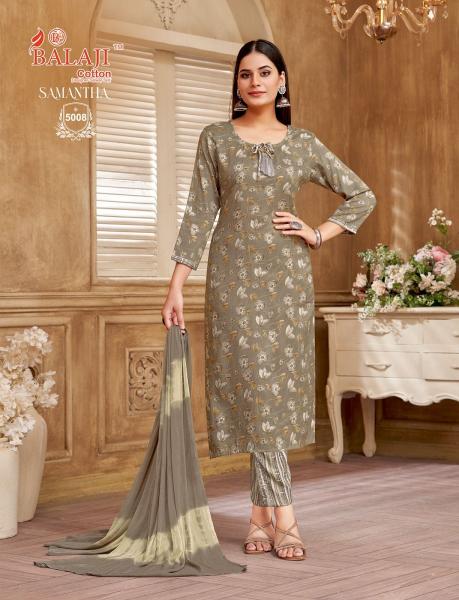 Balaji Samantha Vol-5 – Kurti Pant With Dupatta - Wholesale Catalog