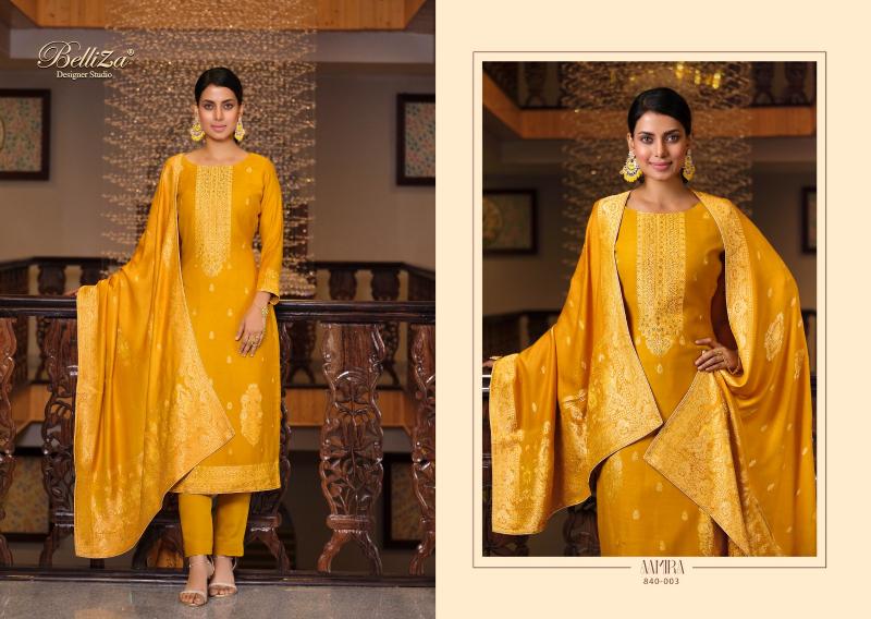 Belliza Aamira Fancy Pashmina Dress Material Wholesale Catalog