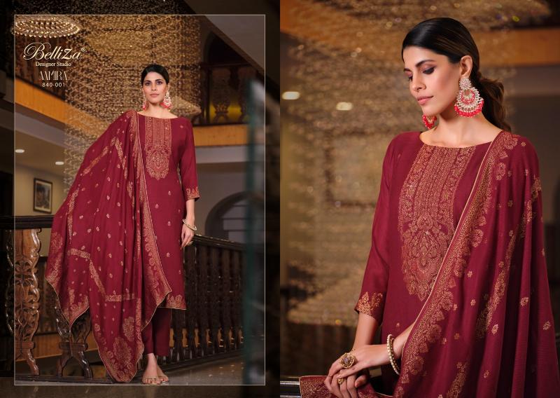 Belliza Aamira Fancy Pashmina Dress Material Wholesale Catalog