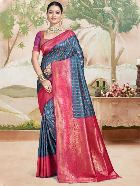 Bunawat Abhibhuti Silk Festival Wear Saree Wholesale catalog