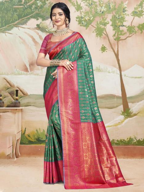 Bunawat Abhibhuti Silk Festival Wear Saree Wholesale catalog