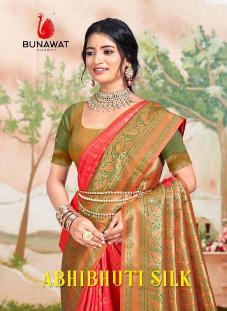 Bunawat Abhibhuti Silk Festival Wear Saree Wholesale catalog