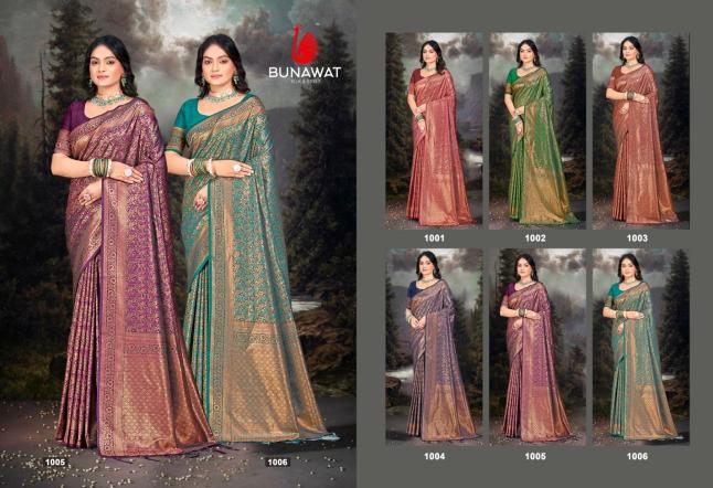 Bunawat Rajwadi Vol 06 Silk Sarees Wholesale Market in Surat 