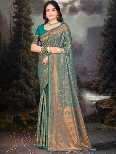 Bunawat Rajwadi Vol 06 Silk Sarees Wholesale Market in Surat 