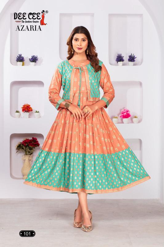 Deecee Azaria Double Layered Kurtis Online India Wholesale Catalog