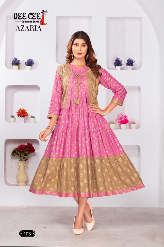 Deecee Azaria Double Layered Kurtis Online India Wholesale Catalog