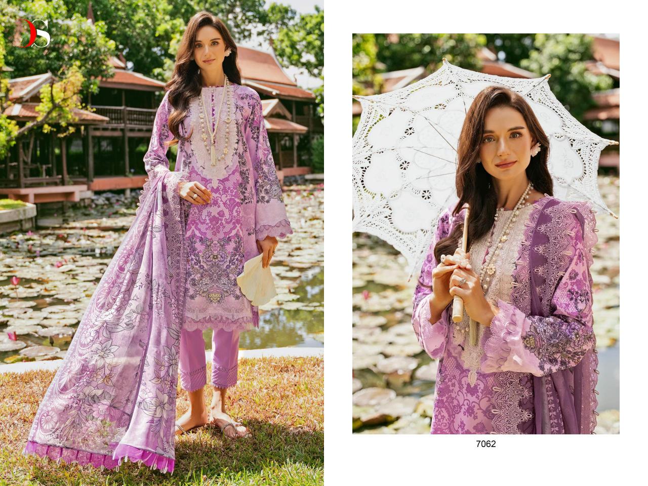 Deepsy Jade Needle Wonder 24 Vol 3 Chiffon Dupatta Pakistani Suits Wholesale Catalog