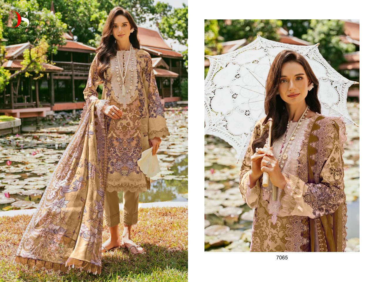 Deepsy Jade Needle Wonder 24 Vol 3 Chiffon Dupatta Pakistani Suits Wholesale Catalog