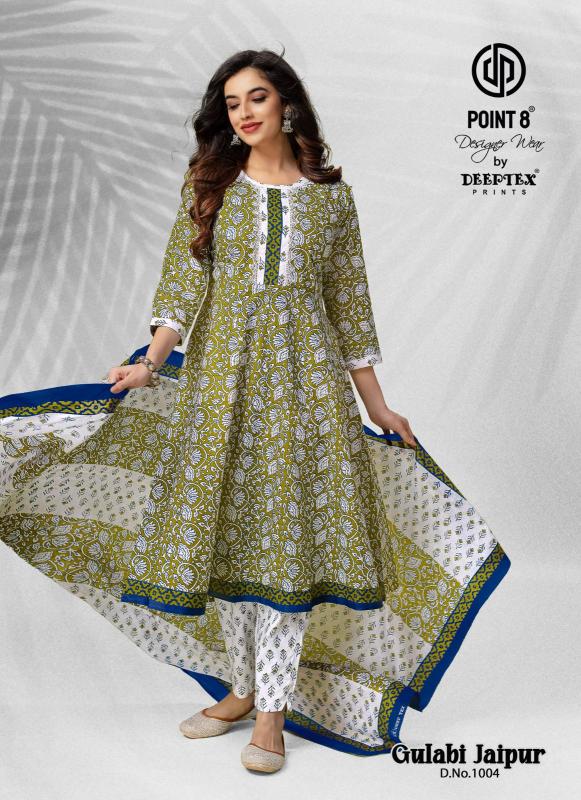 Deeptex Gulabi Jaipur Vol-1 - Anarkali Kurti With Pant & Dupatta - Wholesale Catalog