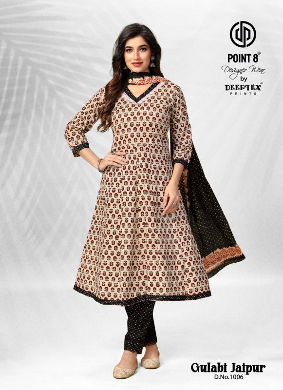 Deeptex Gulabi Jaipur Vol-1 - Anarkali Kurti With Pant & Dupatta - Wholesale Catalog