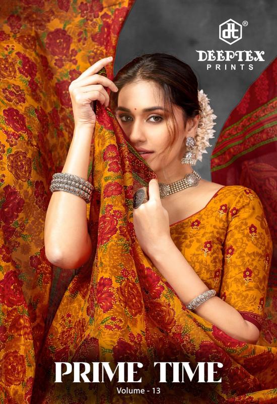 Deeptex Prime Time Vol-13 – Cotton Sarees - Wholesale Catalog