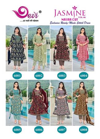 Devi Jasmine Vol-6 – Nyra Cut Kurti With Pant & Dupatta - Wholesale Catalog