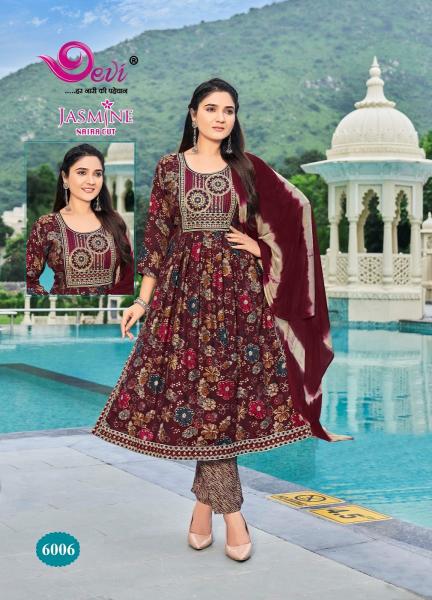 Devi Jasmine Vol-6 – Nyra Cut Kurti With Pant & Dupatta - Wholesale Catalog