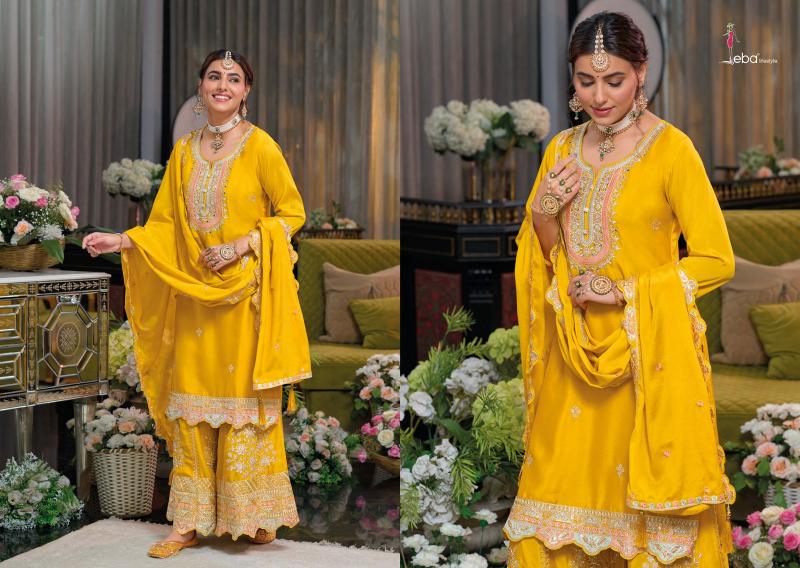 Eba Safroon Vol 4 Chiffon Salwar Kameez Readymade Wholesale Catalog