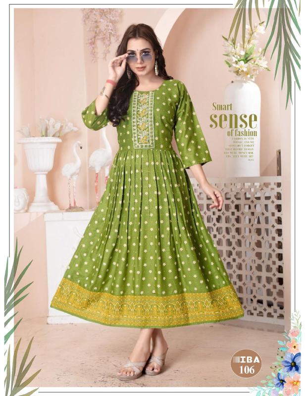 Fashion Talk Iba Vol 1 Rayon Designer Kurti Wholesale Catalog