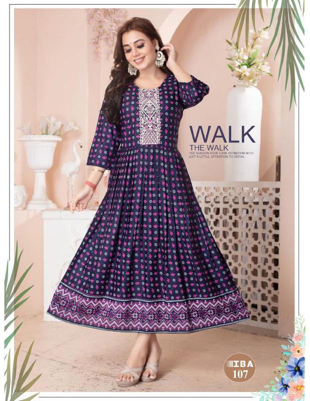 Fashion Talk Iba Vol 1 Rayon Designer Kurti Wholesale Catalog