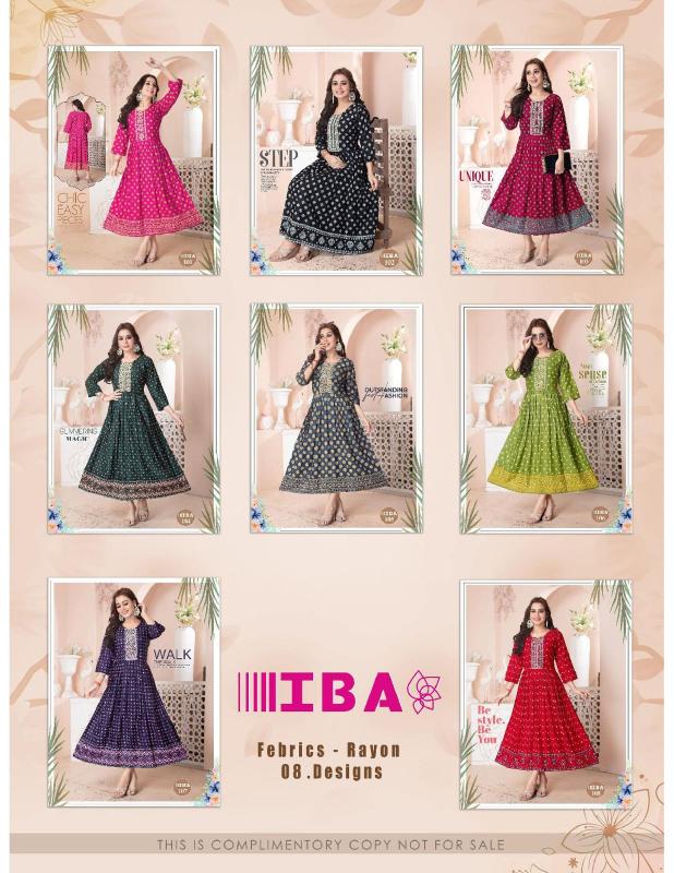 Fashion Talk Iba Vol 1 Rayon Designer Kurti Wholesale Catalog