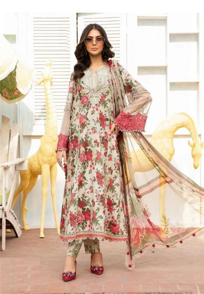 Hazzel 0112 Cotton Dupatta Pakistani Salwar Kameez Wholesale catalog