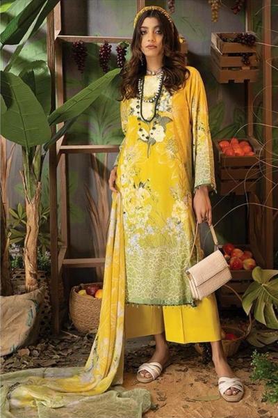 HAZZEL ADAN LIBAS 021 Cotton Dupatta Pakistani Suits Wholesale Catalog