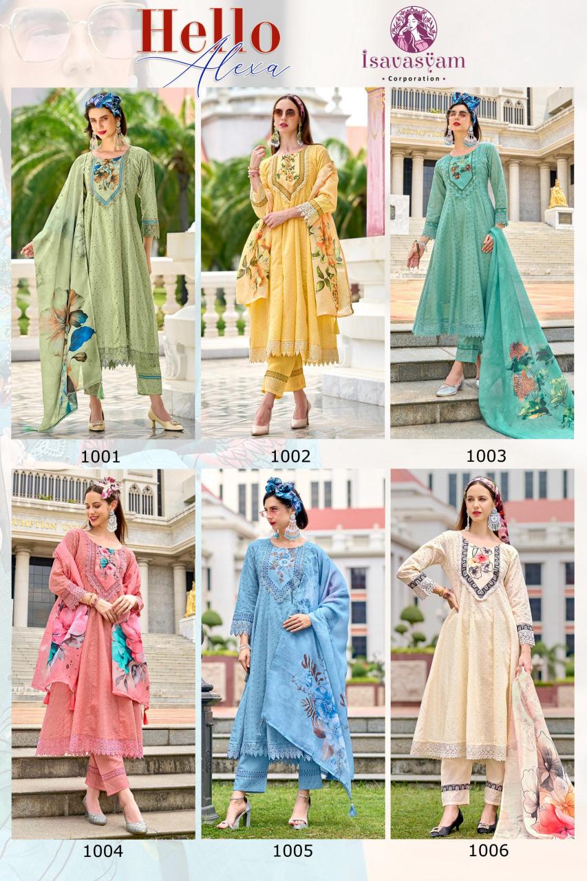 Isavasyam Hello Alexa Anarkali Kurti Wholesale Catalog