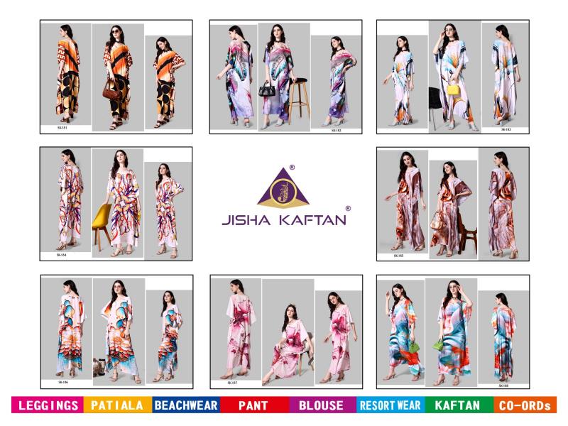 JISHA Silk Kaftan Kurti Wholesale Catalog