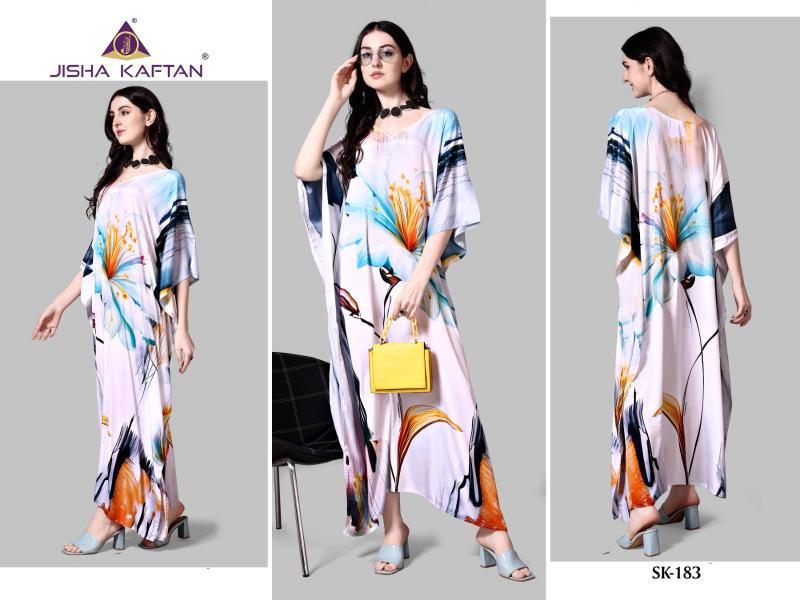 JISHA Silk Kaftan Kurti Wholesale Catalog