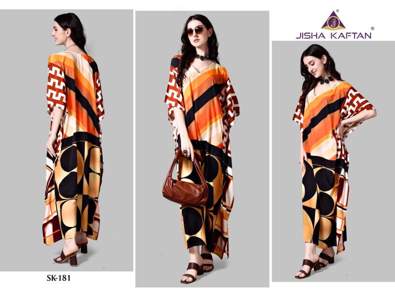 JISHA Silk Kaftan Kurti Wholesale Catalog