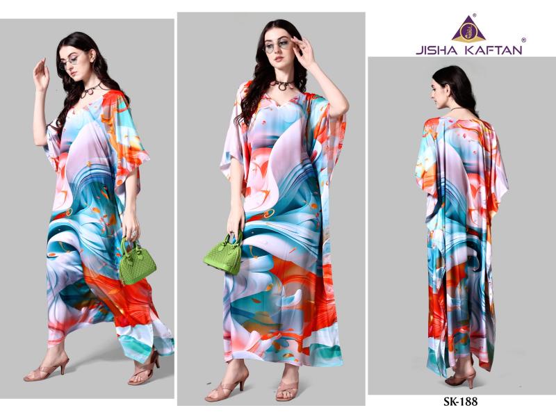 JISHA Silk Kaftan Kurti Wholesale Catalog