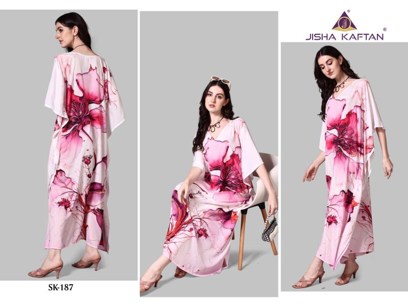 JISHA Silk Kaftan Kurti Wholesale Catalog